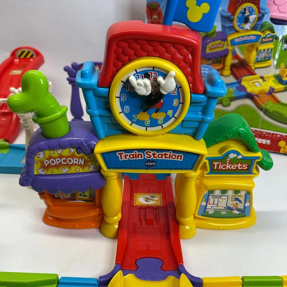 VTech Go Go Smart Wheels Disney Mickey Choo-Choo Express Minnie Ice Cream 9 Cars